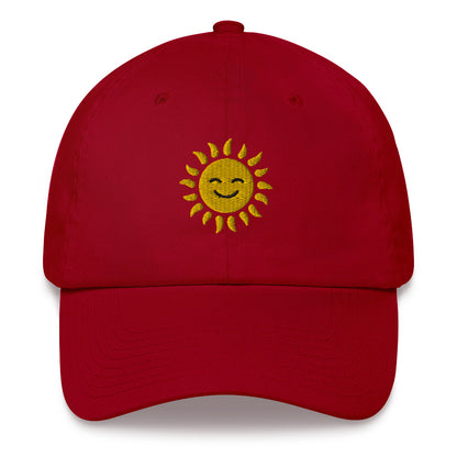 Happy Sun Baseball Dad Hat Cap, Sunshine Sunny Mom Trucker Men Women Embroidery Embroidered Hat Gift