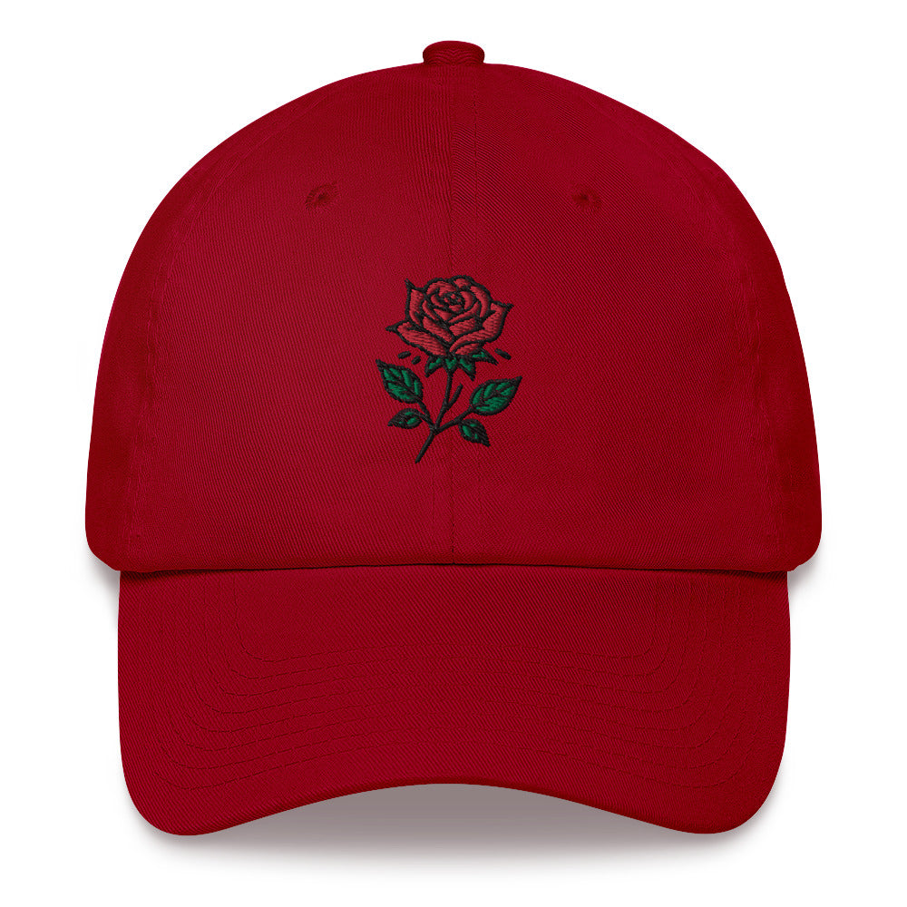 Red Rose Baseball Dad Hat Cap, But Stem Mom Trucker Men Women Adult Embroidery Embroidered Cool Designer Gift