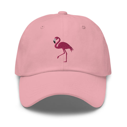 Pink Flamingo Baseball Dad Hat Cap, Animal Bird Mom Trucker Men Women Embroidery Embroidered Cool Designer Ladies Gift