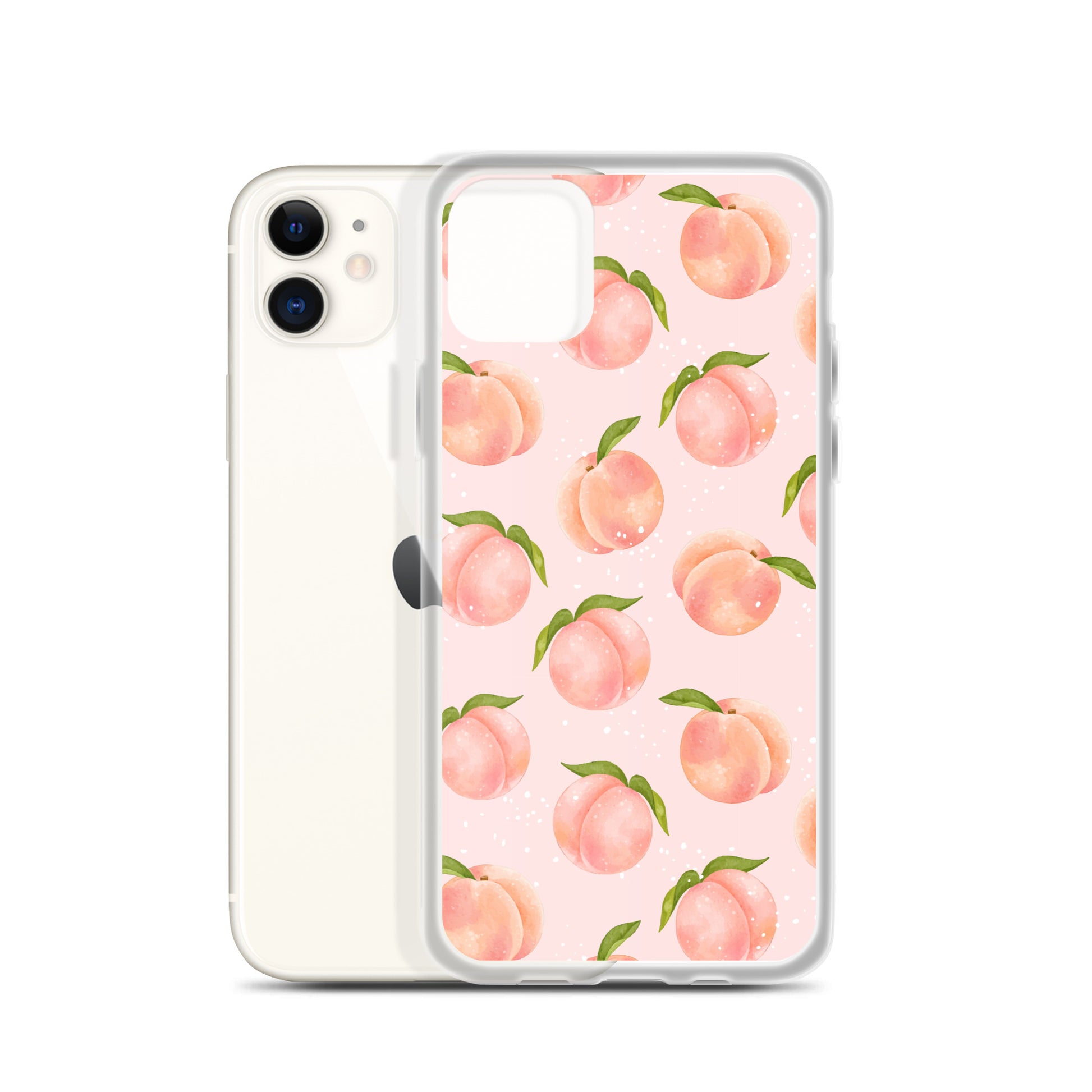 Peach iPhone 17 16 15 14 Pro Max Case, Orange Pink Fruit Print Cute Ae – Starcove Fashion Peach iPhone 17 16 15 14 Pro Max Case, Orange Pink Fruit Print Cute Ae – Starcove Fashion