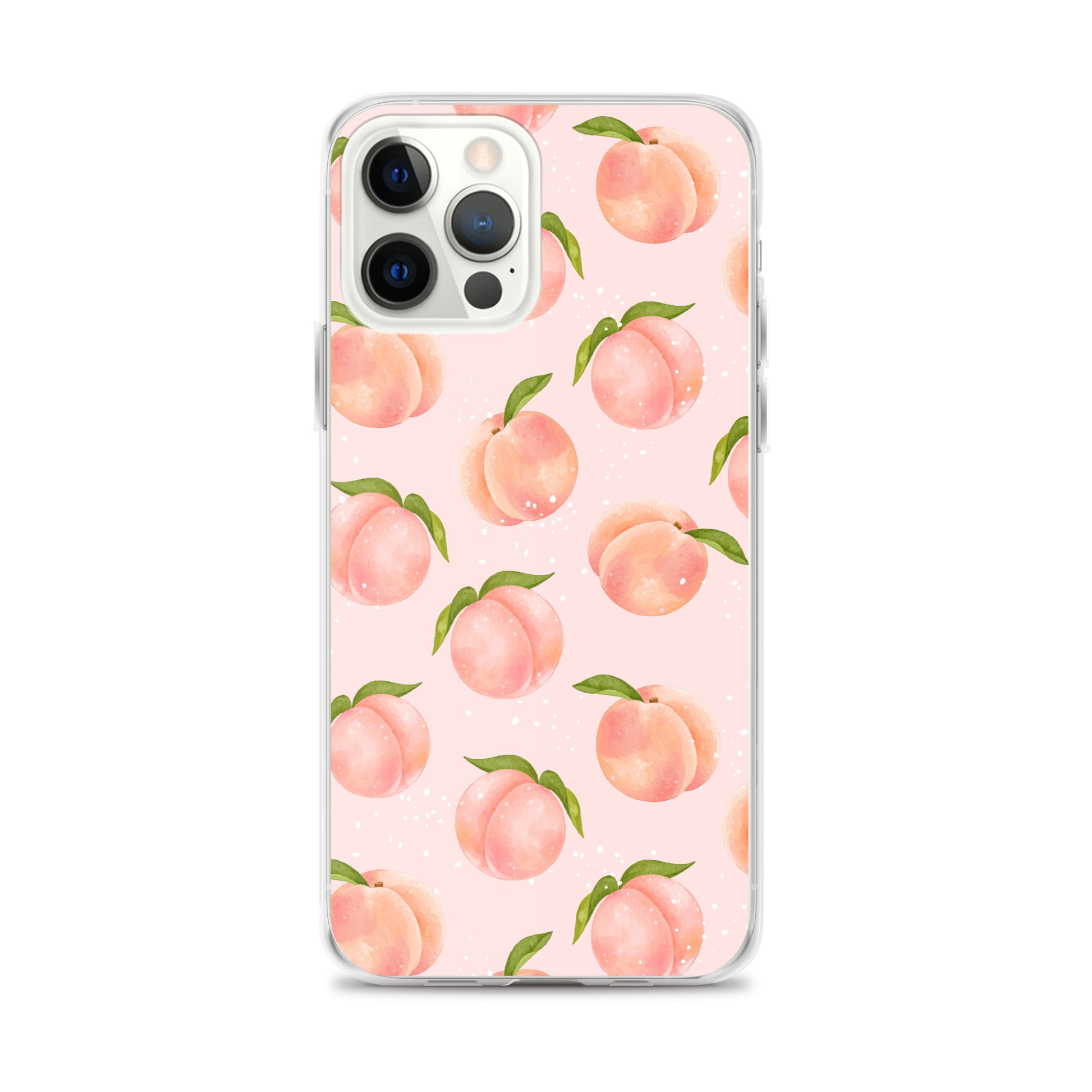 Peach iPhone 14 Pro Max Case, Fruit Print Cute Gift Aesthetic