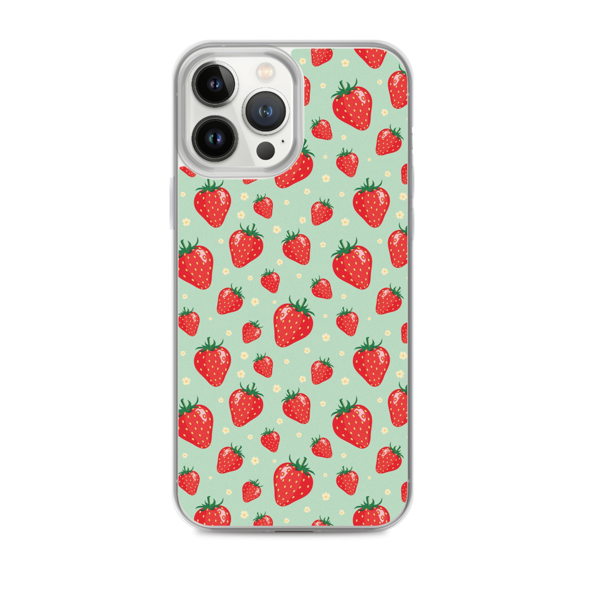 Strawberry iPhone 14 13 Pro Max Case, Red Fruit Cute Art Flower Print Aesthetic iPhone 12 11 Mini SE 2020 XS Max XR X 7 Plus 8 Phone Starcove Fashion