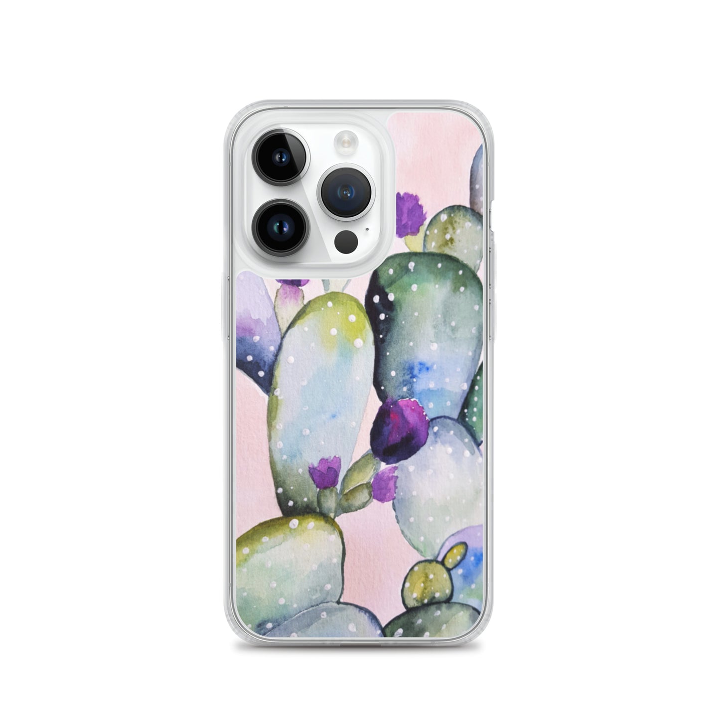Cactus iPhone 14 13 12 Pro Max Case, Succulent Phone Pink Blossom Flower Print Gift iPhone 11 Mini SE 2020 XS Max XR X 7 8 Starcove Fashion