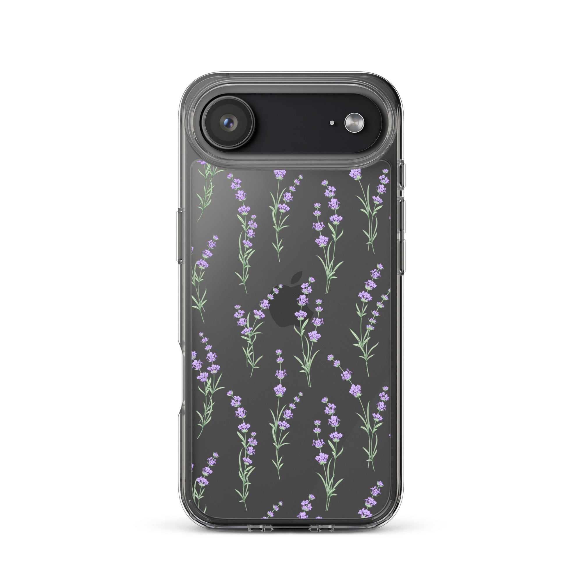 Clear Lavender Phone Case, Flower iPhone 17 16 15 14 13 Pro Max