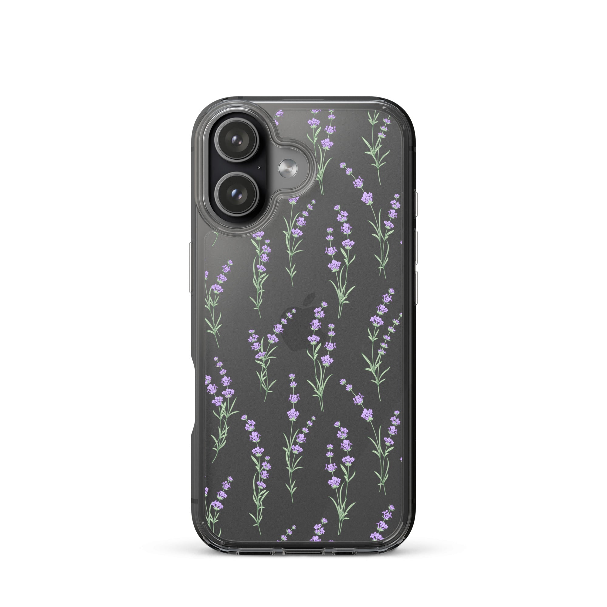 Clear Lavender Phone Case, Flower iPhone 17 16 15 14 13 Pro Max