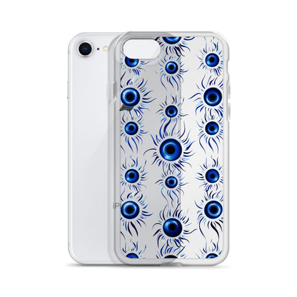 Evil Eye Clear iPhone® 14 Pro Max Case, Print Cute Gift Aesthetic iPhone 13 12 11 Mini SE XS XR X 8 7 Plus Transparent Starcove Fashion