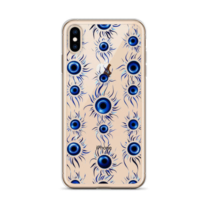Evil Eye Clear iPhone® 14 Pro Max Case, Print Cute Gift Aesthetic iPhone 13 12 11 Mini SE XS XR X 8 7 Plus Transparent