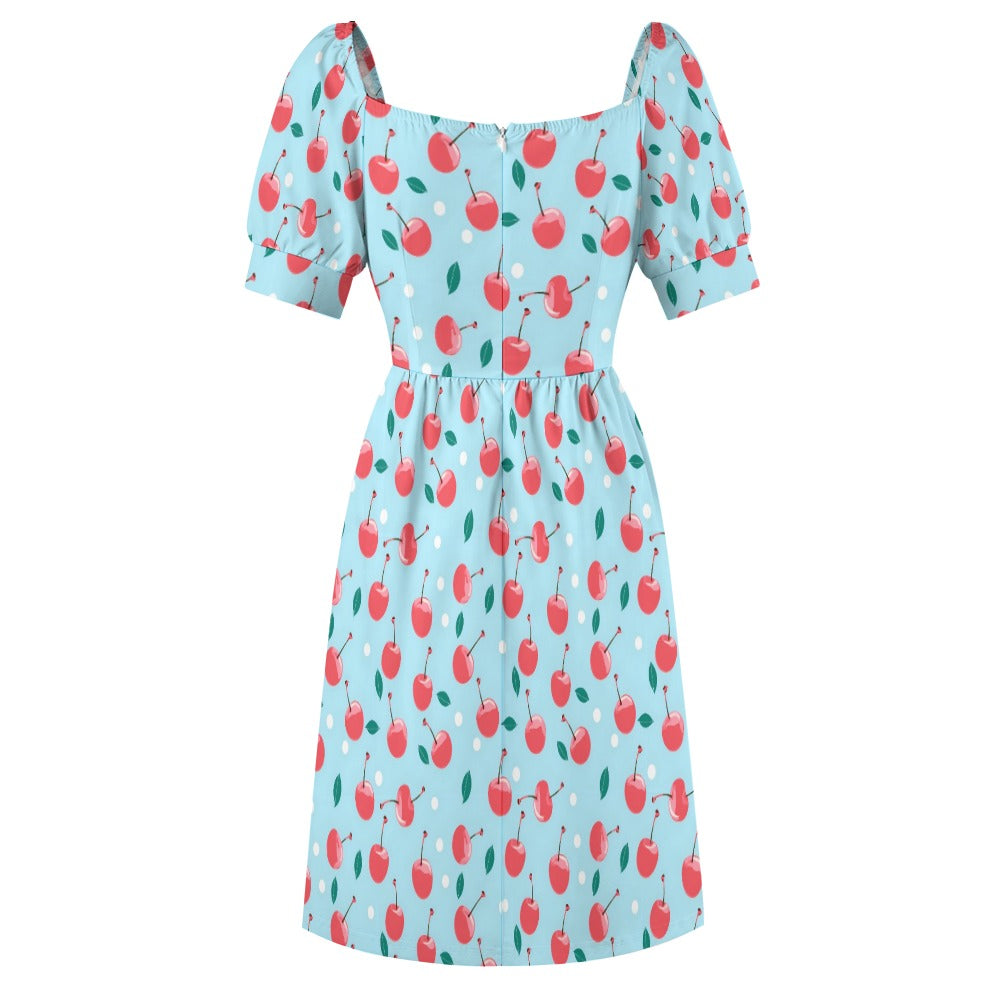 aqua cherry midi dress Teuta Matoshi Mint Midi Dress Aqua Cherry Midi Dress Aqua Mist Midi Dress Teuta Matoshi
