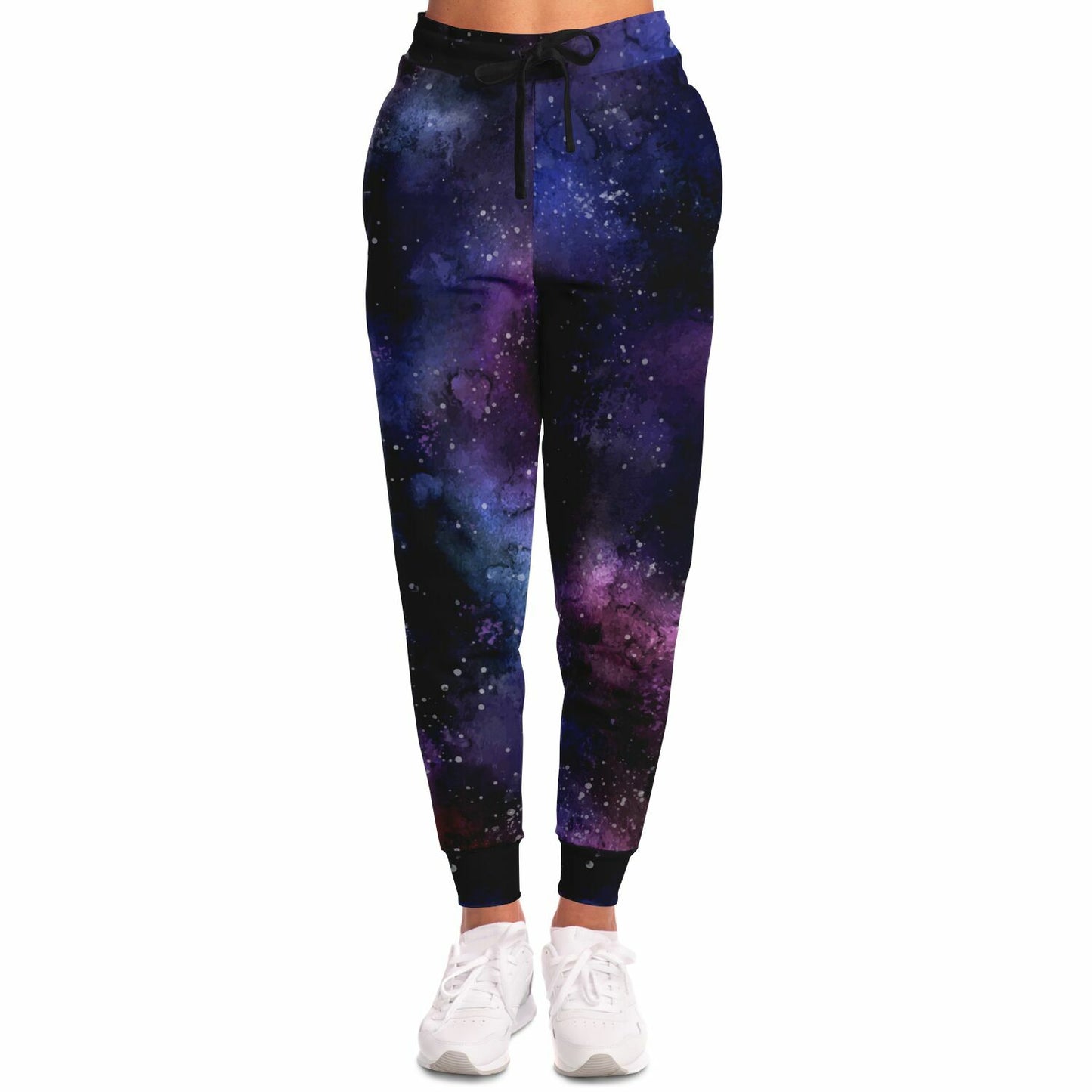 Galaxy Joggers Sweatpants with Pockets, Space Universe Stars Women Men Female Ladies Fleece Cotton Sweats Pants Loungewear Bottoms