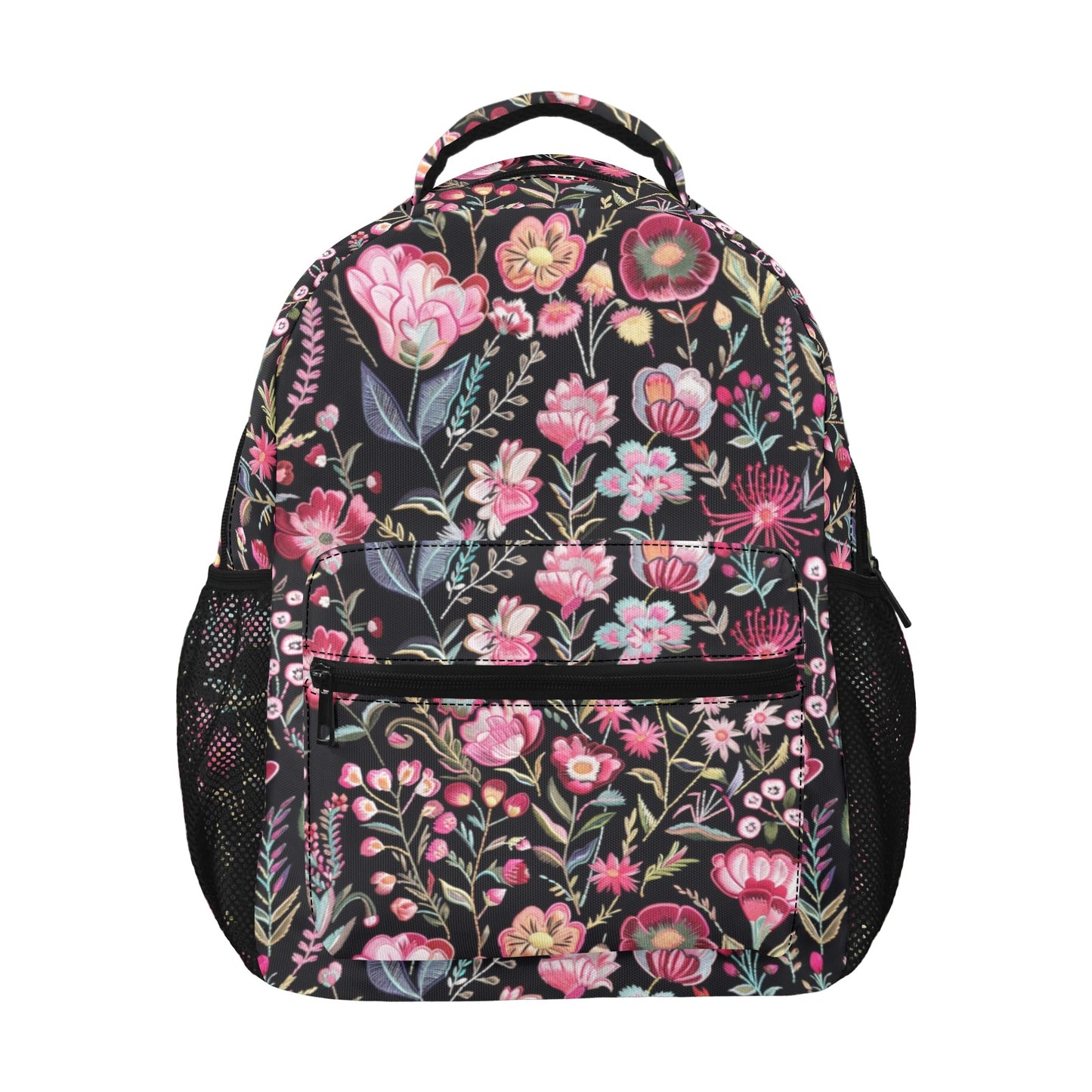 Pink Floral Backpack, Flowers Botanicals Men Women Kids Gift School Co – Starcove Fashion