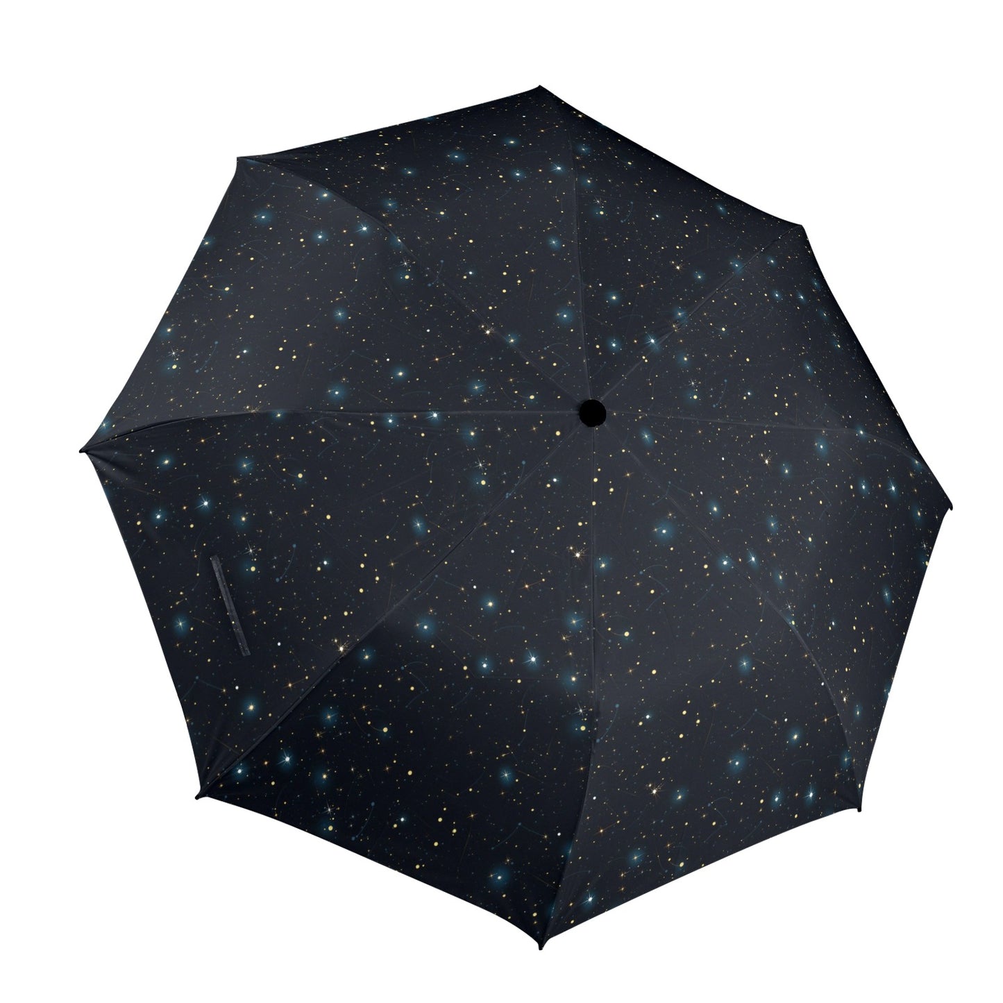 Constellation Umbrella, Space Stars Universe Golf Anti-UV Semi-Automatic Sun Rain Parasol Large Compact Windproof Designer Luxury Men Women
