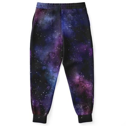 Galaxy Joggers Sweatpants with Pockets, Space Universe Stars Women Men Female Ladies Fleece Cotton Sweats Pants Loungewear Bottoms