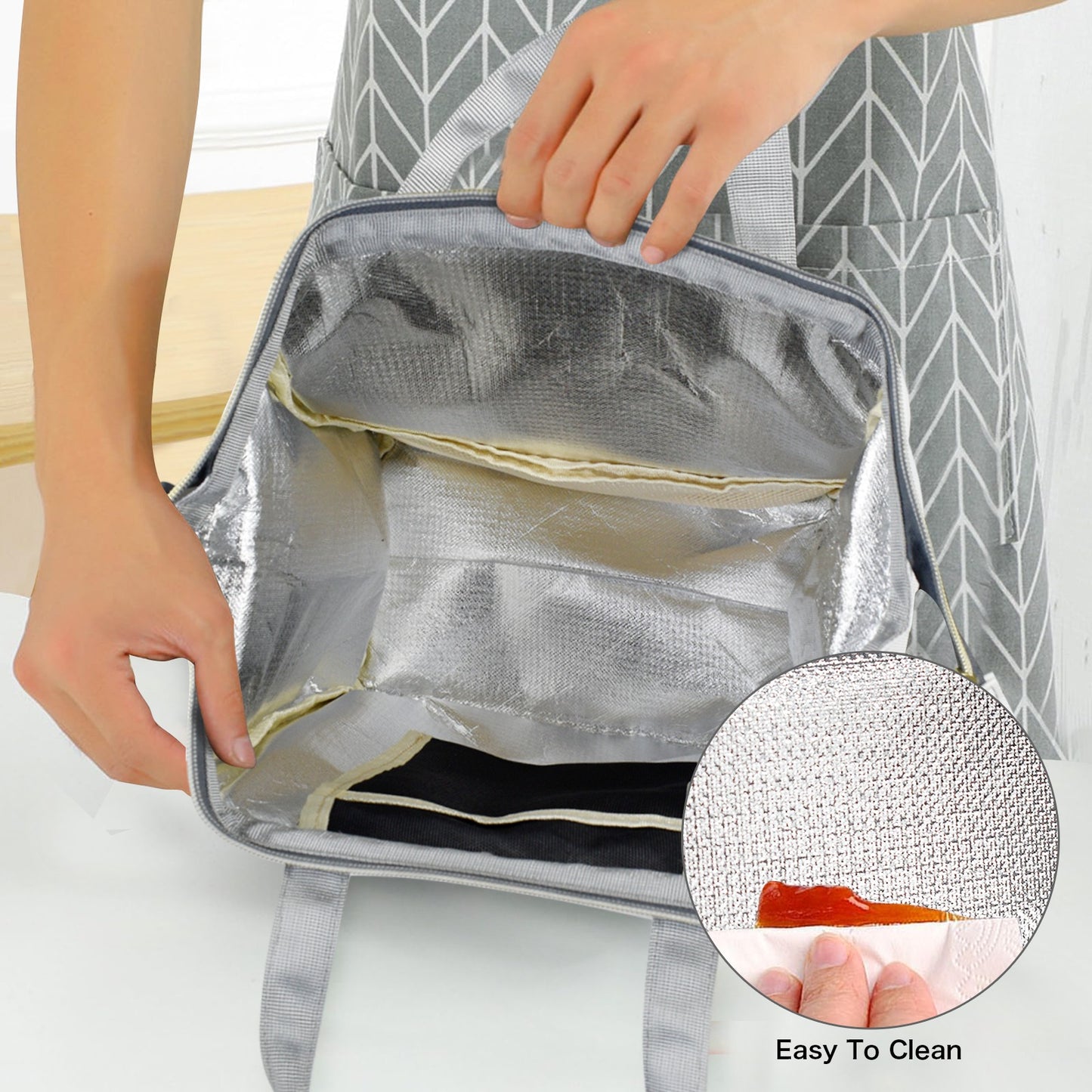 Constellations Insulated Lunch Box Bag Tote, Stars Galaxy Celestial Space Print Ladies Food Container Adult Kids Women Teens Men School Work