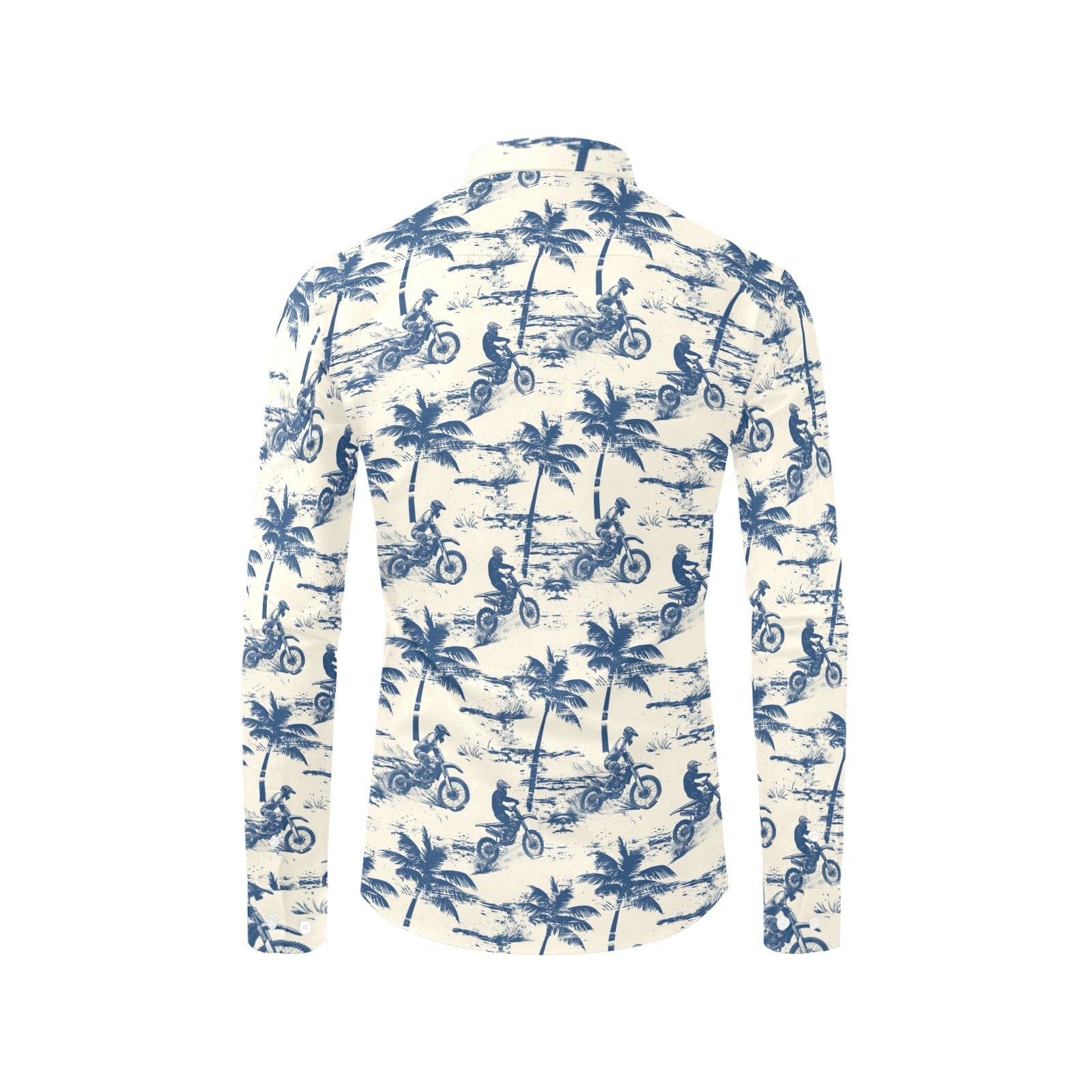 bike dress shirt Men's slim fit shirt with bicycle print
