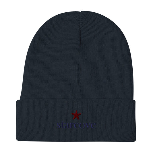 Starcove Embroidered Cuffed Beanie, Embroidery Party Men Women Stretchy Winter Adult Aesthetic Cap Hat Gift