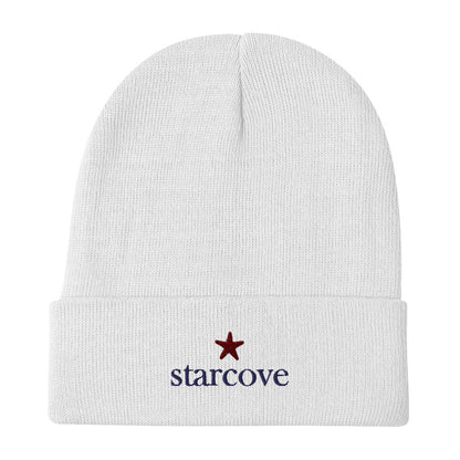 Starcove Embroidered Cuffed Beanie, Embroidery Party Men Women Stretchy Winter Adult Aesthetic Cap Hat Gift