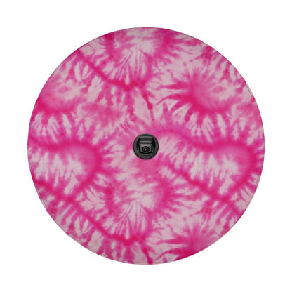Pink Tie Dye Spare Tire Cover, Backup Camera Hole Unique Back Wheel Cars RV Men Women Girls Trailer Campers Starcove Fashion