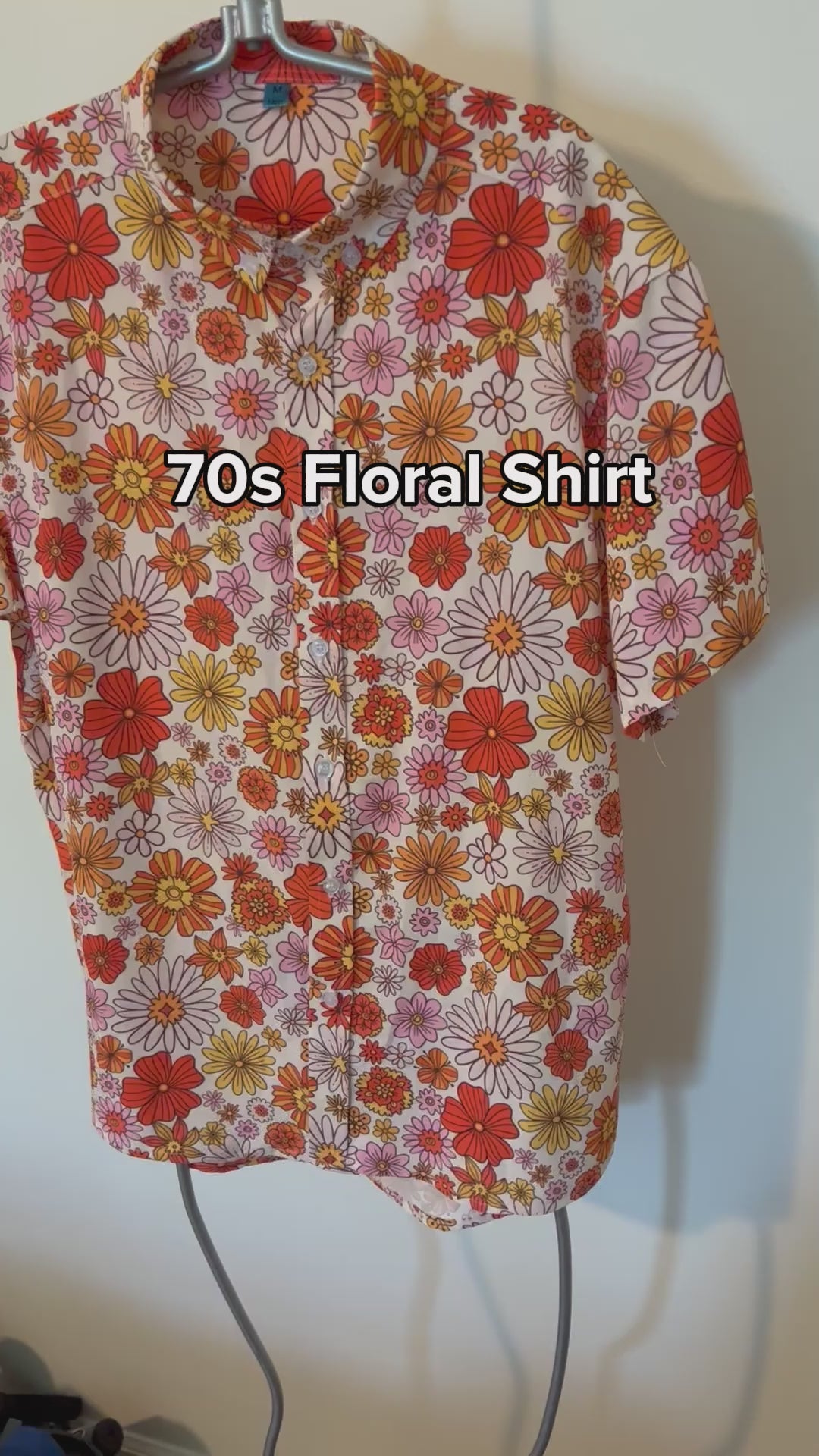 2024 70'S Flower Power Women Zipper Sexy Printed Vintage T
