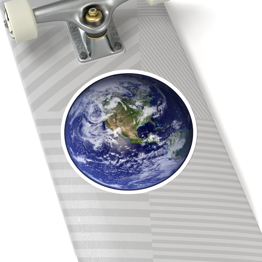 Earth Sticker, Globe Planet Laptop Decal Vinyl Cute Waterbottle Tumbler Car Waterproof Bumper Aesthetic Die Cut Wall Mural Starcove Fashion