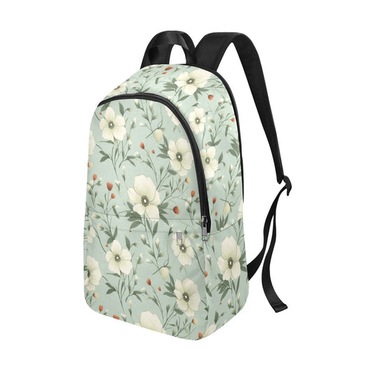 Sage Green Backpack, Floral Olive Men Women Kids Girls Teens Gift Him Her School College Cool Waterproof Laptop Aesthetic Bag