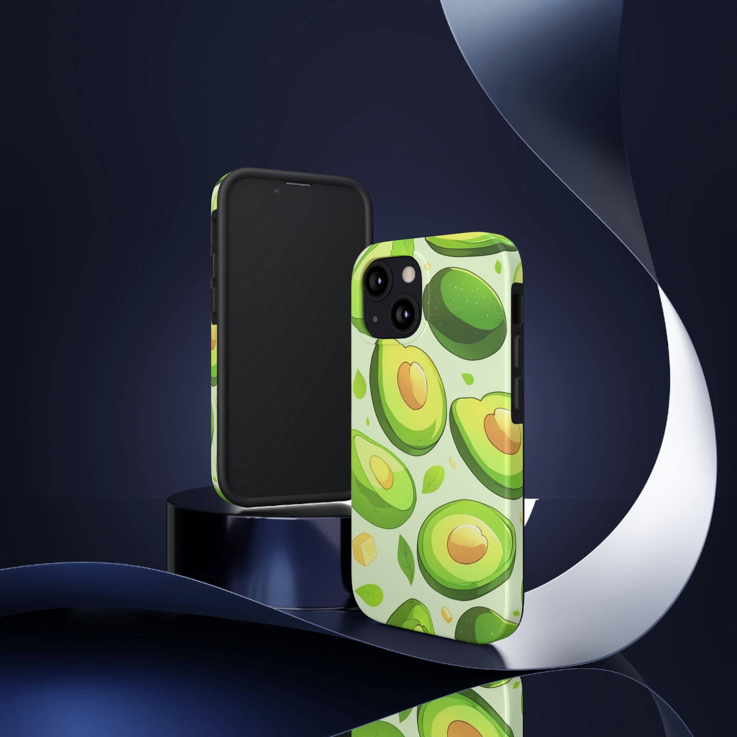 Avocado iPhone 14 13 Pro Max Tough Case Mate, Green Kawaii Anime Cute Aesthetic Iphone 12 11 Mini SE  X XR XS 8 Plus 7 Phone Cover