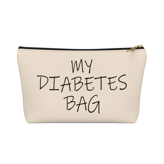 My Diabetes Bag, Diabetic Supply Bag Travel Case, Type 1 Diabetes Carrying Case, Accessory Zipper Pouch Purse w T-bottom Starcove Fashion