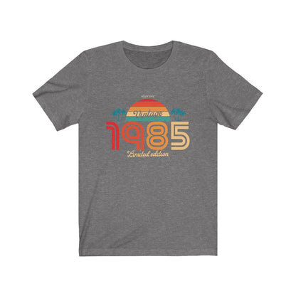 Vintage 1985 Birthday Shirt, Turning 36 Years Gift Limited Edition Born 36th Old Party Awesome Thirty Five Tropical Sunset Palm Tree Tshirt Starcove Fashion