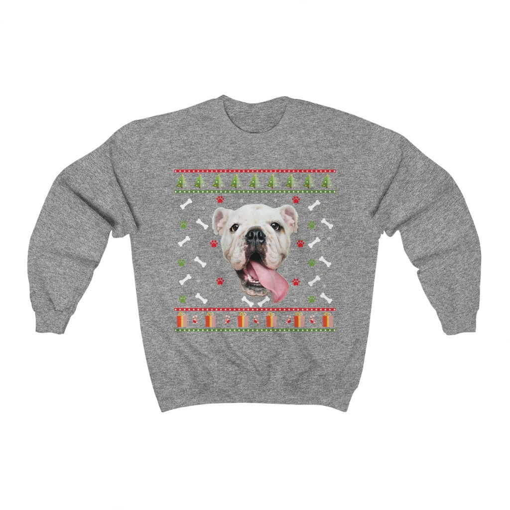Custom Dog Photo Christmas Sweatshirt, Dog Sweater Snow Ugly Christmas Funny Tacky Holiday Mom Dad Xmas Personalized Starcove Fashion