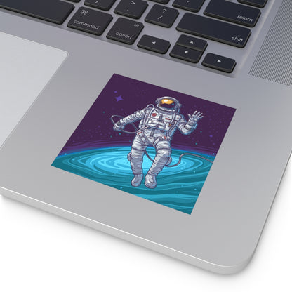 Galaxy Square Vinyl Sticker, Astronaut Space Durable Waterproof Decal Indoor Outdoor Water Bottle Small Large Starcove Fashion