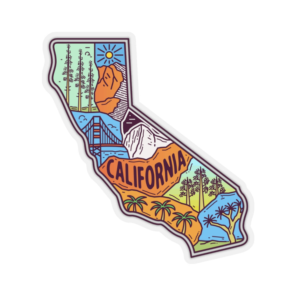 California State Clip Art Vintage California State Map (Distressed)