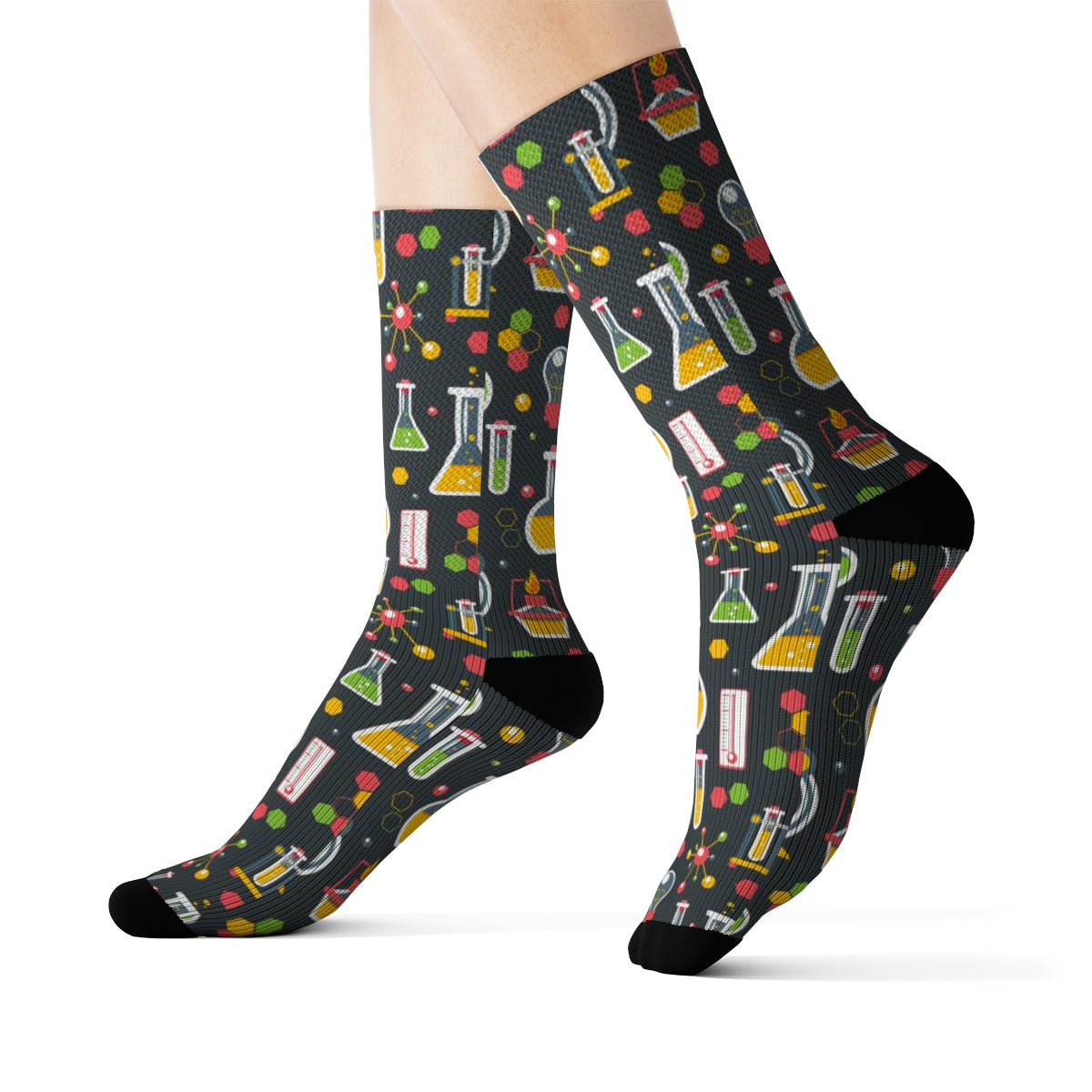 Chemistry Science Socks, 3D Printed Sublimation Lab Research School Wo ...