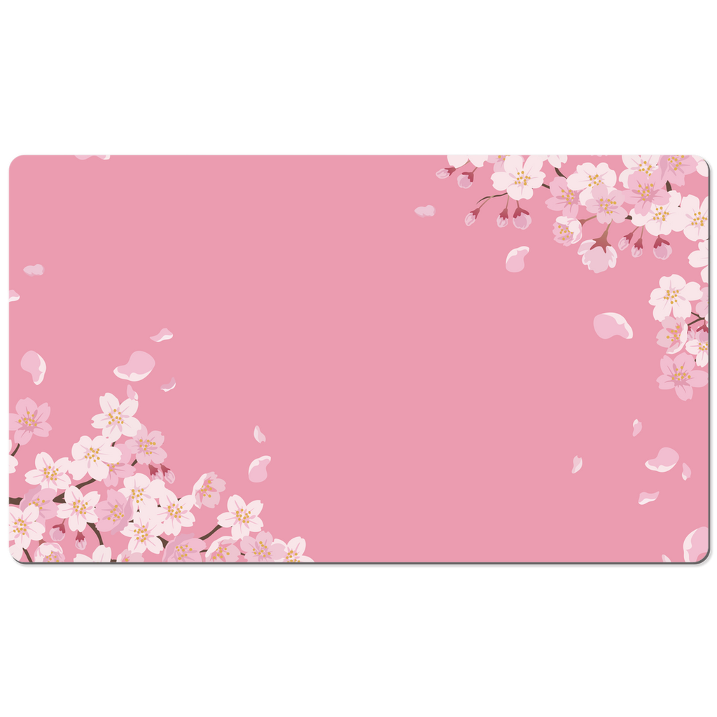 Cherry Blossoms Desk Mat, Pink Art Large Small Wide Gaming Keyboard Mouse Unique Office Computer Laptop Pad Starcove Fashion