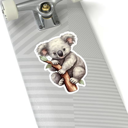 Koala Bear Sticker, Animal Art Laptop Decal Vinyl Cute Waterbottle Tumbler Car Waterproof Bumper Aesthetic Die Cut Wall Clear Starcove Fashion