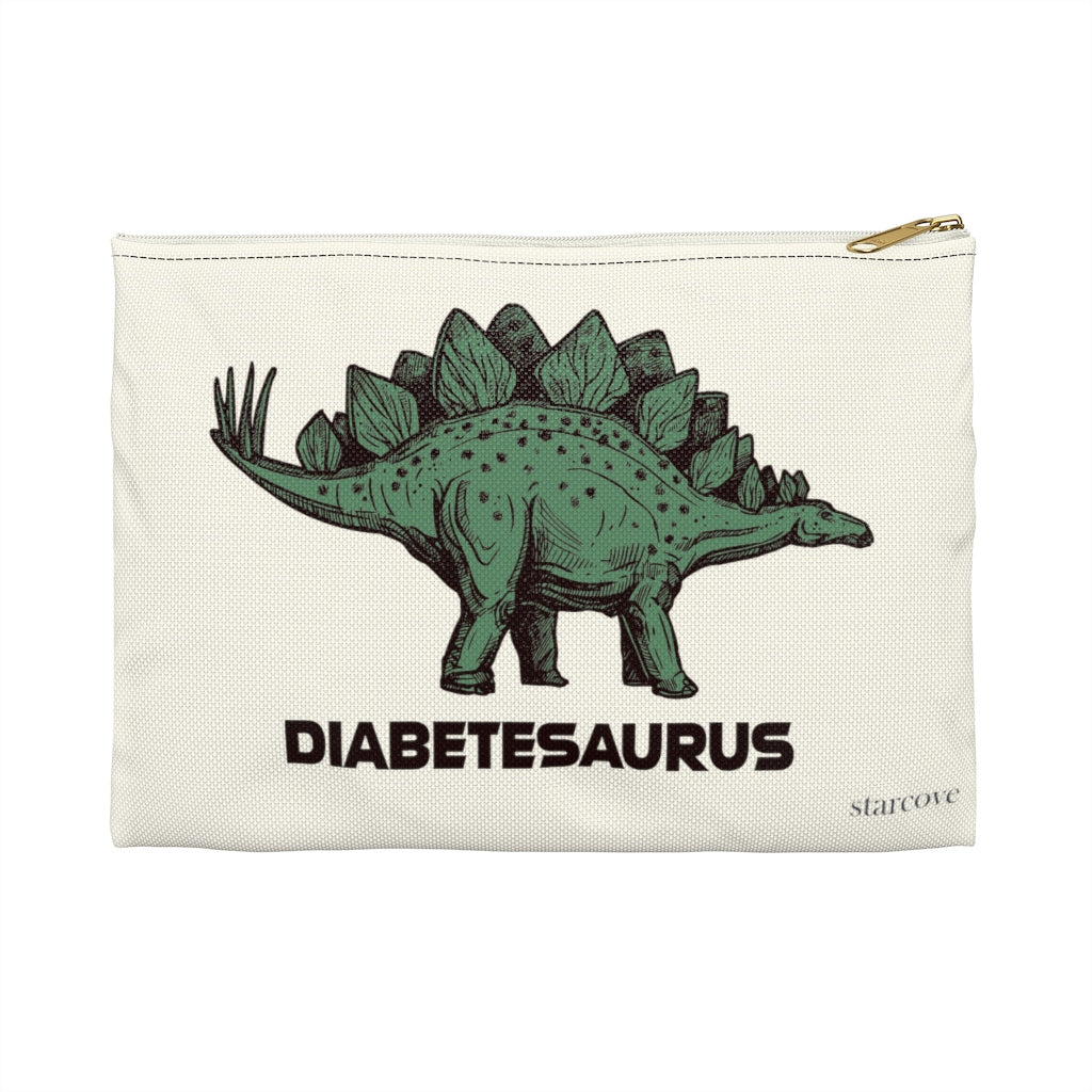 Dinosaur Diabetes Supply Bag, Funny Dino Diabetesaurus Diabetic Type 1 One Carry Travel Case Accessory Kids Boys Girls Meds Zipper Pouch Starcove Fashion