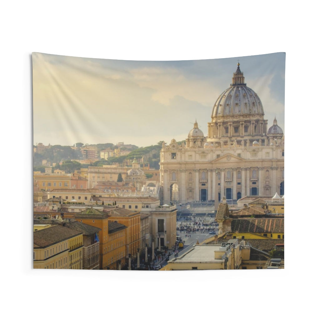 Vatican Italy Tapestry, Landscape Indoor Wall Aesthetic Art Hanging Large Small Decor Home College Dorm Room Gift Starcove Fashion