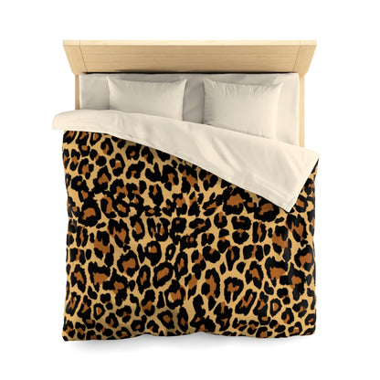 Leopard Duvet Cover, Animal Print Cheetah Queen Full Twin Microfiber Unique Vibrant Bed Cover Home Bedding Starcove Fashion