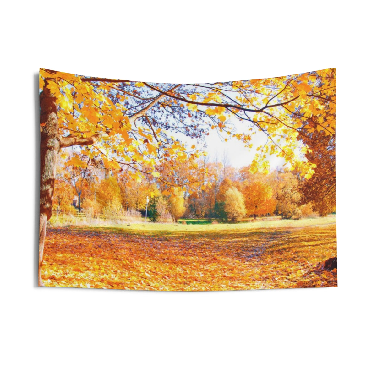Fall Leaves Tapestry, Autumn Foliage Trees Nature Landscape Wall Aesthetic Art Hanging Large Small Decor College Dorm Room Starcove Fashion