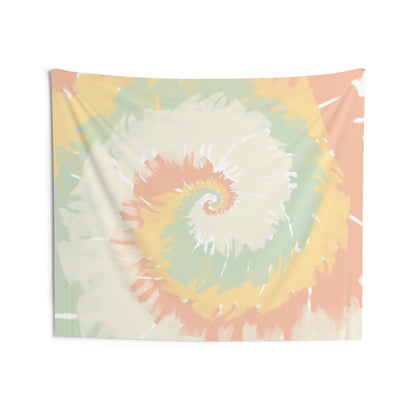 Tie Dye Tapestry Wall Hanging, Pastel Swirl Art Landscape Indoor Wall Tapestries Large Small Decor Home Dorm Room Gift Starcove Fashion