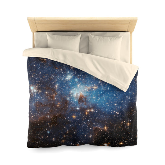 Galaxy Duvet Bed Cover, Space Celestial Stars Constellation Queen Full Twin Microfiber Unique Vibrant Bed Cover Home Bedding Starcove Fashion