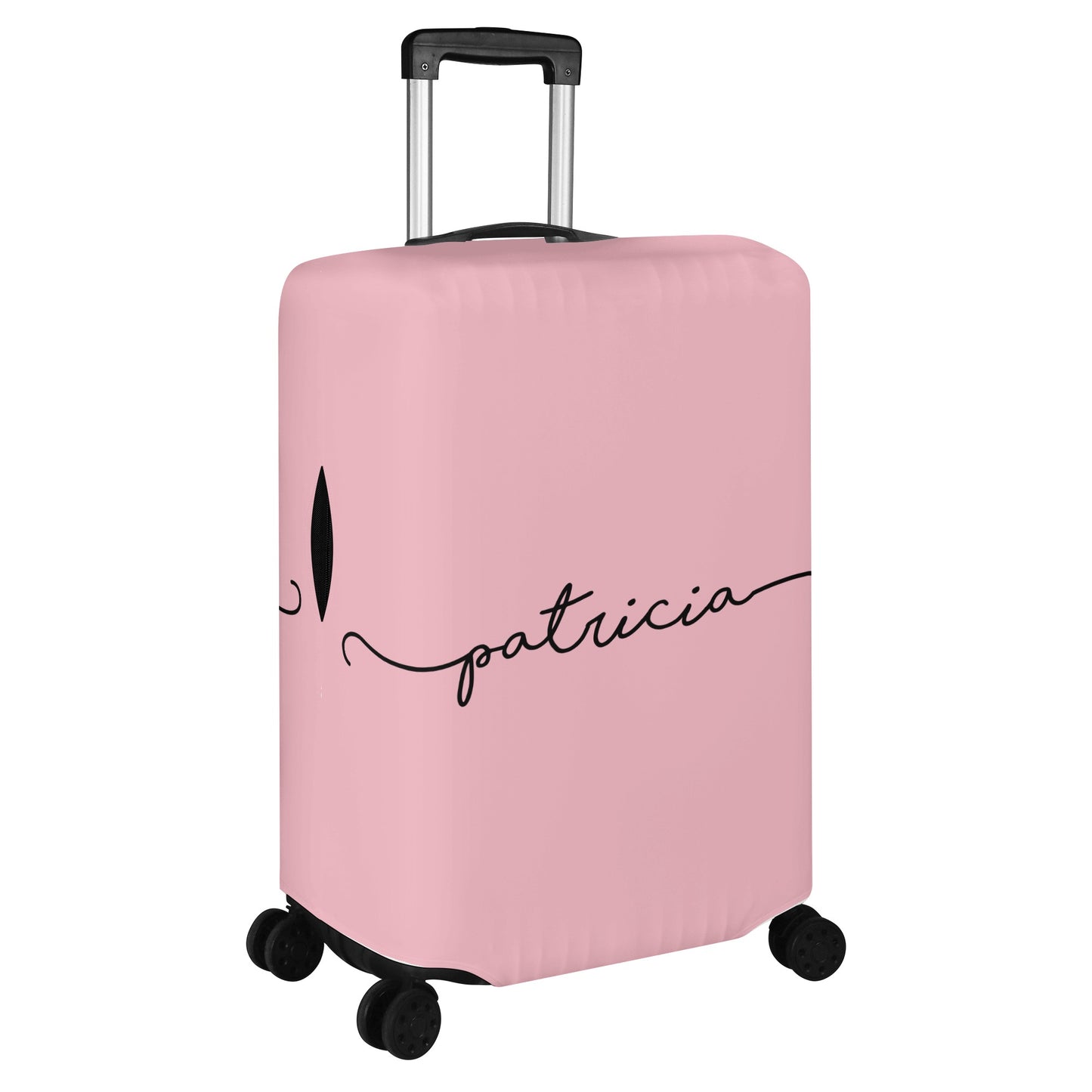 Custom Luggage Cover, Personalized Name Monogram Suitcase Protector Carry On Bag Wrap Large Small Travel Men Women Couples