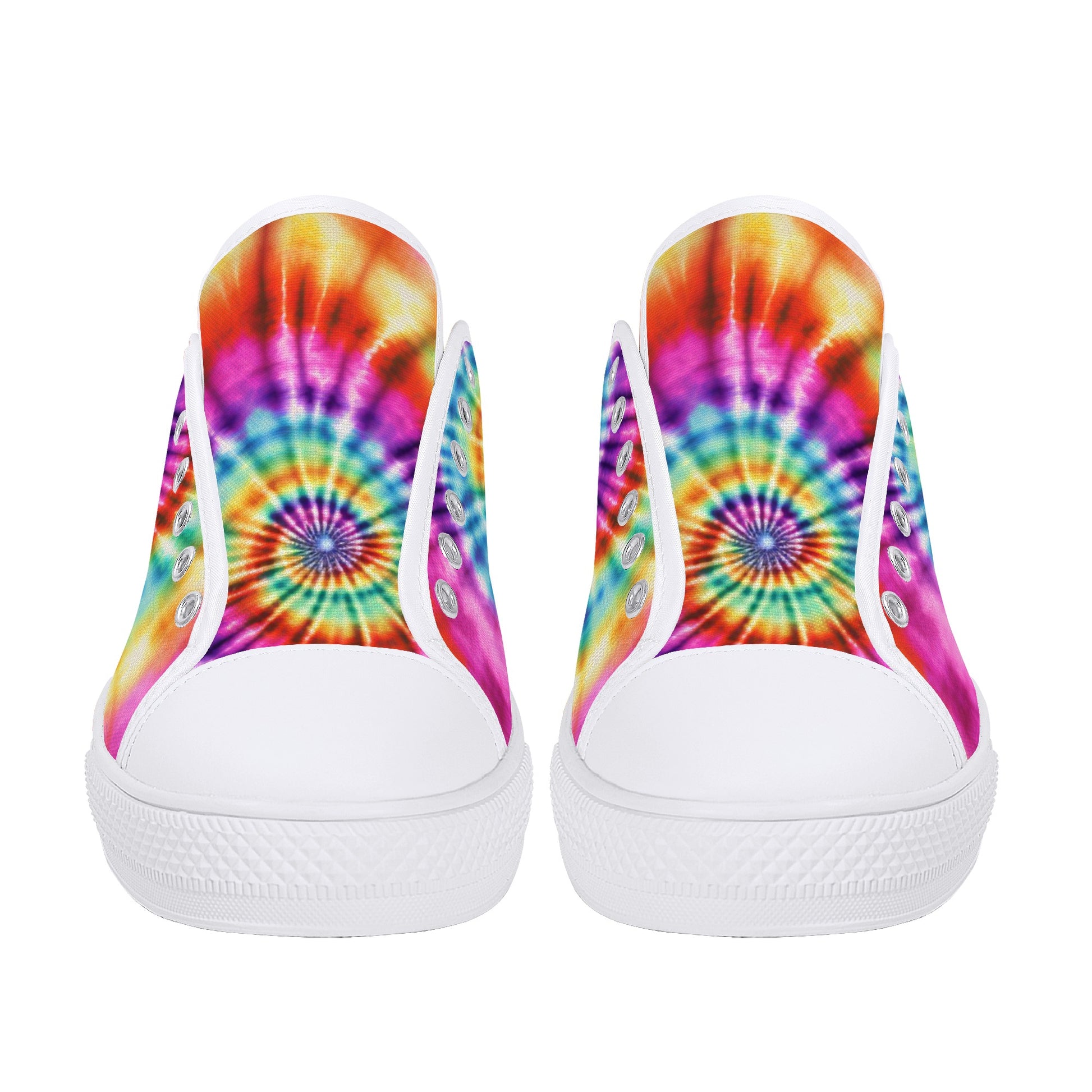 Tie Dye Women Shoes, Pink Sneakers Canvas White Black Low Top Lace Up Custom Girls Aesthetic Flat Shoes Starcove Fashion