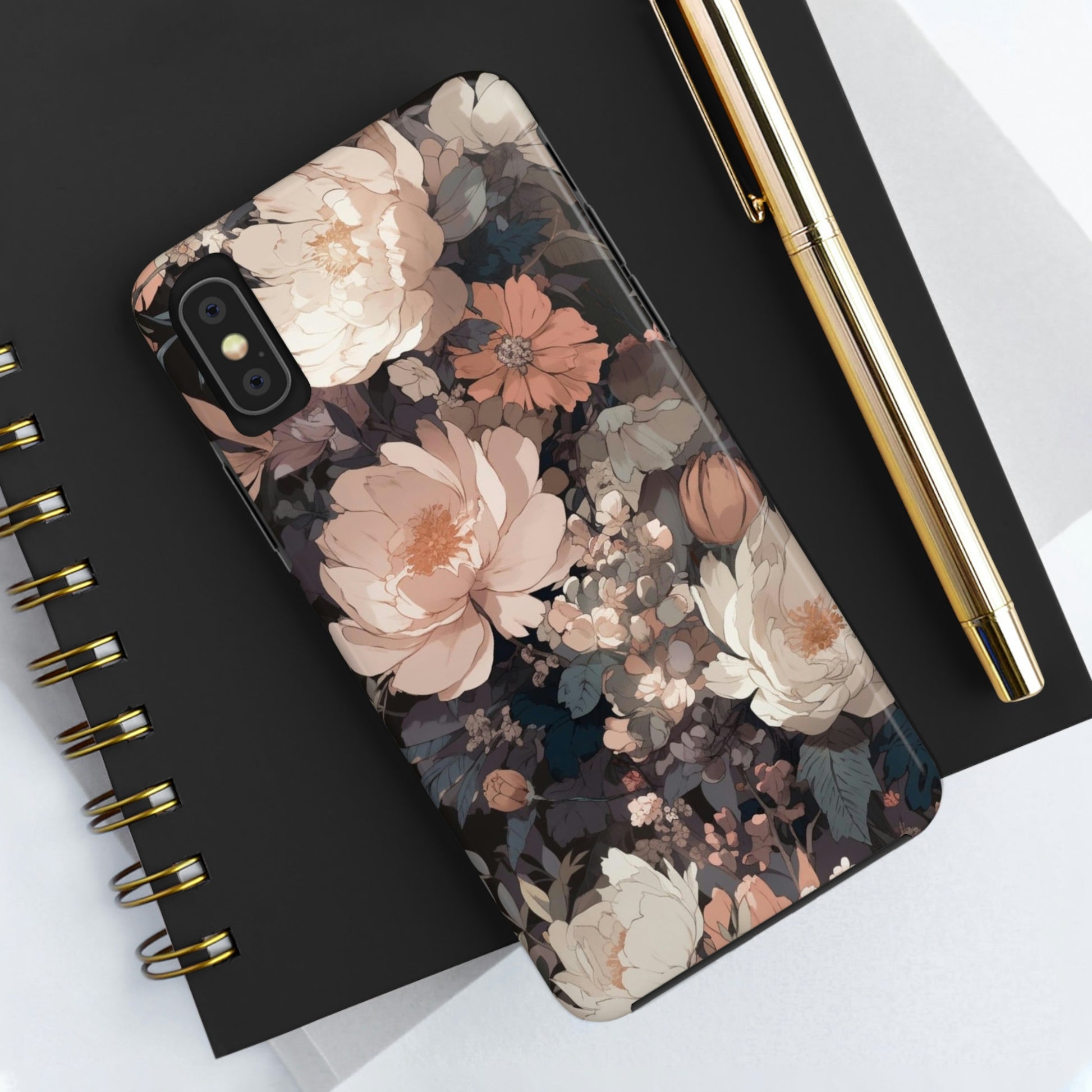 Floral iPhone 14 13 Pro Max Tough Case Mate, Anime Cute Aesthetic Iphone 12 11 Mini SE  X XR XS 8 Plus 7 Phone Cover Gift Starcove Fashion