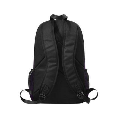 Black Purple Backpack, Ombre Gradient Tie dye Men Women Kids Gift Him Her School College Waterproof Side Mesh Pockets Aesthetic Bag Starcove Fashion