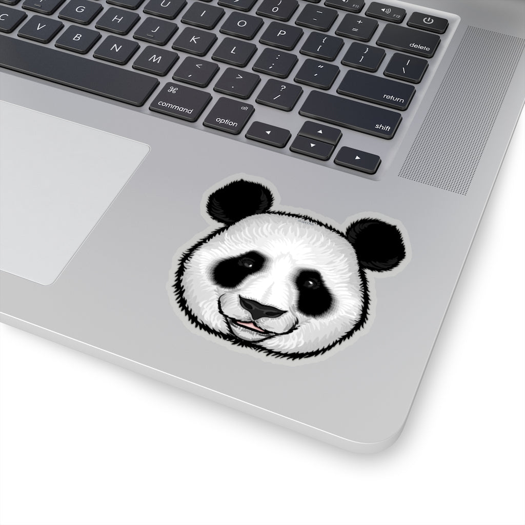 Panda Bear Sticker, Black White Laptop Decal Vinyl Cute Waterbottle Tumbler Car Waterproof Bumper Aesthetic Die Cut Wall Mural Starcove Fashion