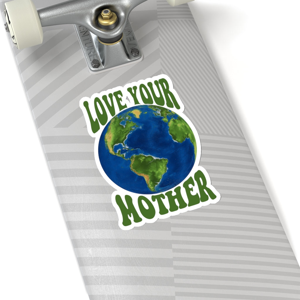 Love Your Mother Earth Sticker, Planet Earth Day Climate Change Cute Waterproof Decal Label Phone Macbook Small Large Cool Art Computer Starcove Fashion