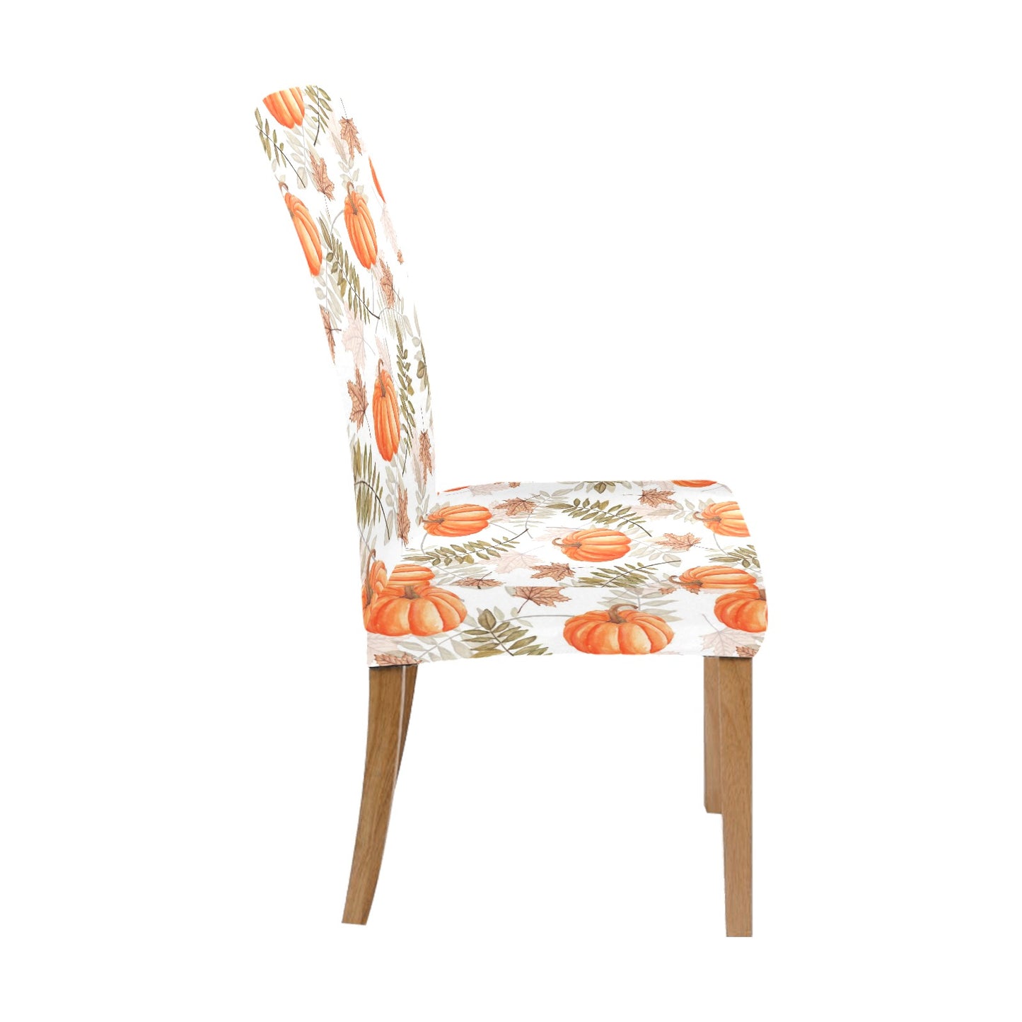 Pumpkins Dining Chair Seat Covers, Fall Autumn Halloween Thanksgiving Orange Stretch Slipcover Furniture Dining Living Room Decor Modern Starcove Fashion
