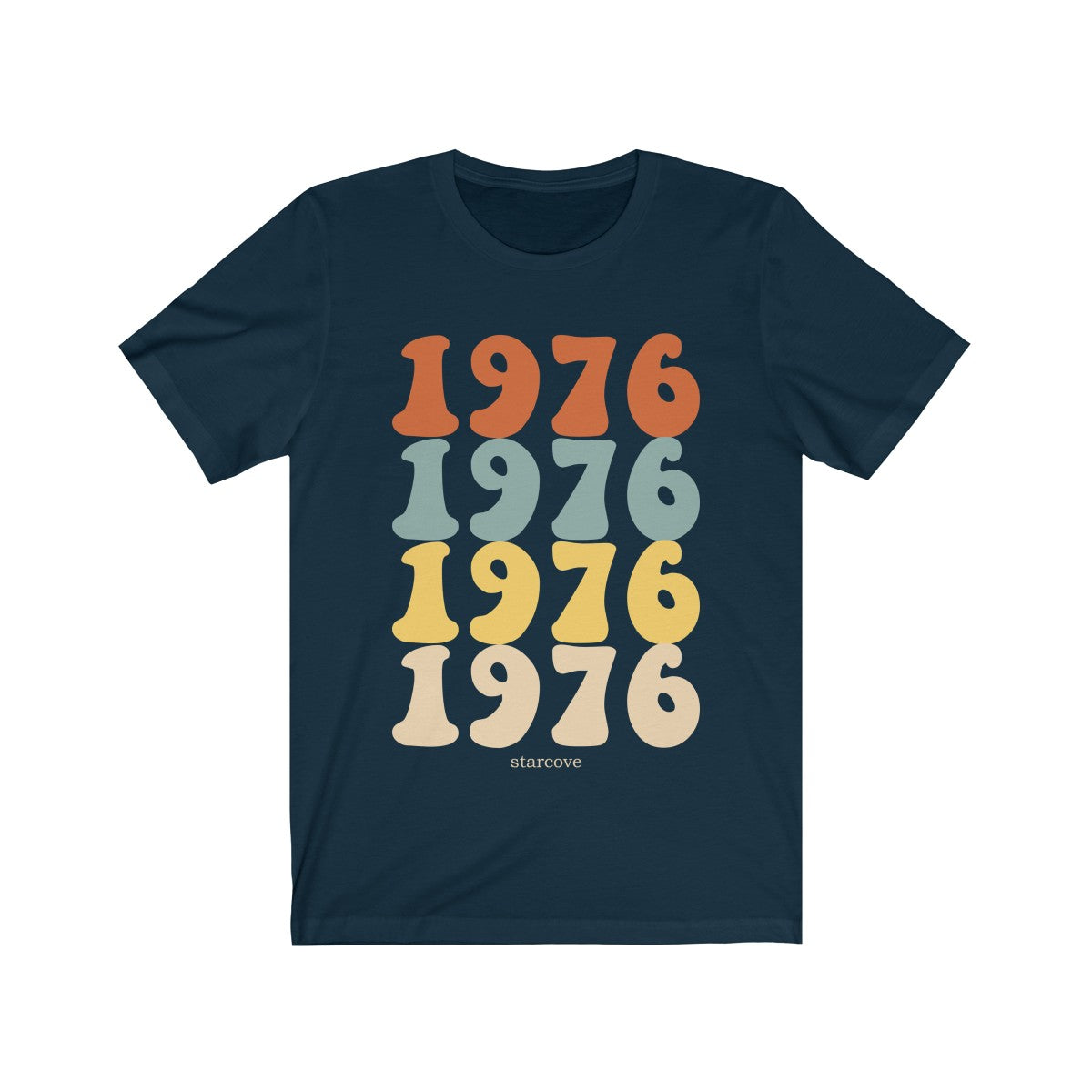 1976 shirt, 45th Birthday Party Turning 45 Years Old, 70s Retro Vintage gift Idea Women Men, Born Made in 1976 Funny Present Dad Mom TShirt Starcove Fashion
