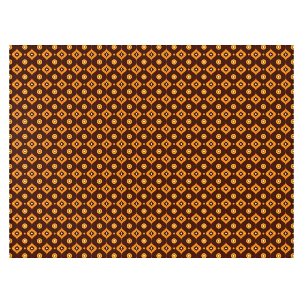Groovy Area Rug Carpet, Brown 70s Retro Geometric Floor Decor Chic 5x7 3x5 Designer Small Large Design Accent Decorative Mat Starcove Fashion