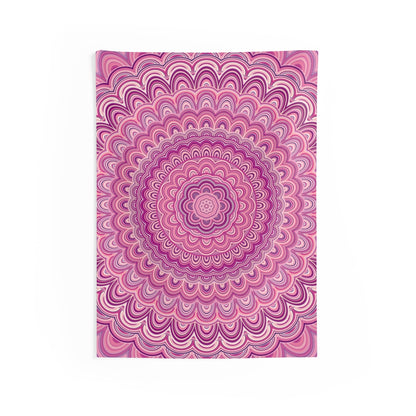 Pink Mandala Tapestry, Hippie Ethnic Vertical Indoor Wall Art Hanging Tapestries Large Small Decor Home Dorm Room Gift Starcove Fashion