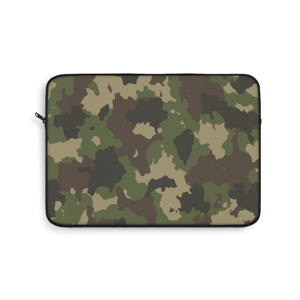 Army Print Camouflage Laptop Sleeve Case, Green Camo MacBook Pro 12 13 Air 15 inch Tablet Canvas Skin Bag Zipper Cover Starcove Fashion